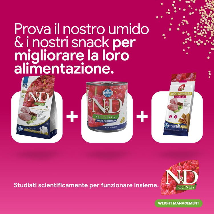 Prodotti N&D Quinoa Weight Management per animali