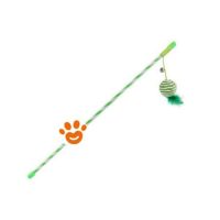 Leopet Cannetta Colorata con Pallina in Sisal e Piuma (45 cm)