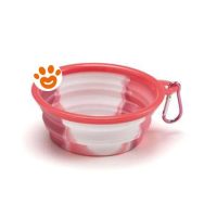 Leopet Dog Ciotola da Viaggio in Silicone (1000 ml)