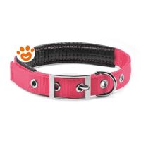 Record Dog Collare Nylon Imbottito Soft Rosa