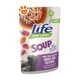 Life Natural Cat Soup Tonno e Alicette in Brodo con Salmone