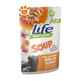 Life Natural Cat Soup Tonno e Salmone in Brodo con Calamari
