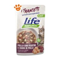 Life Cat Natural Trancetti di Pollo con Cuori e Fegatini