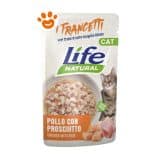 Life Natural Cat Trancetti di Pollo con Prosciutto