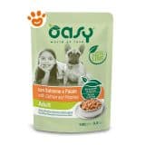 Oasy Dog Adult Straccetti in Salsa con Salmone e Patate