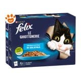 Purina Cat Felix Le Ghiottoniere Selezioni con Pesce in gelatina (Tonno e Salmone)