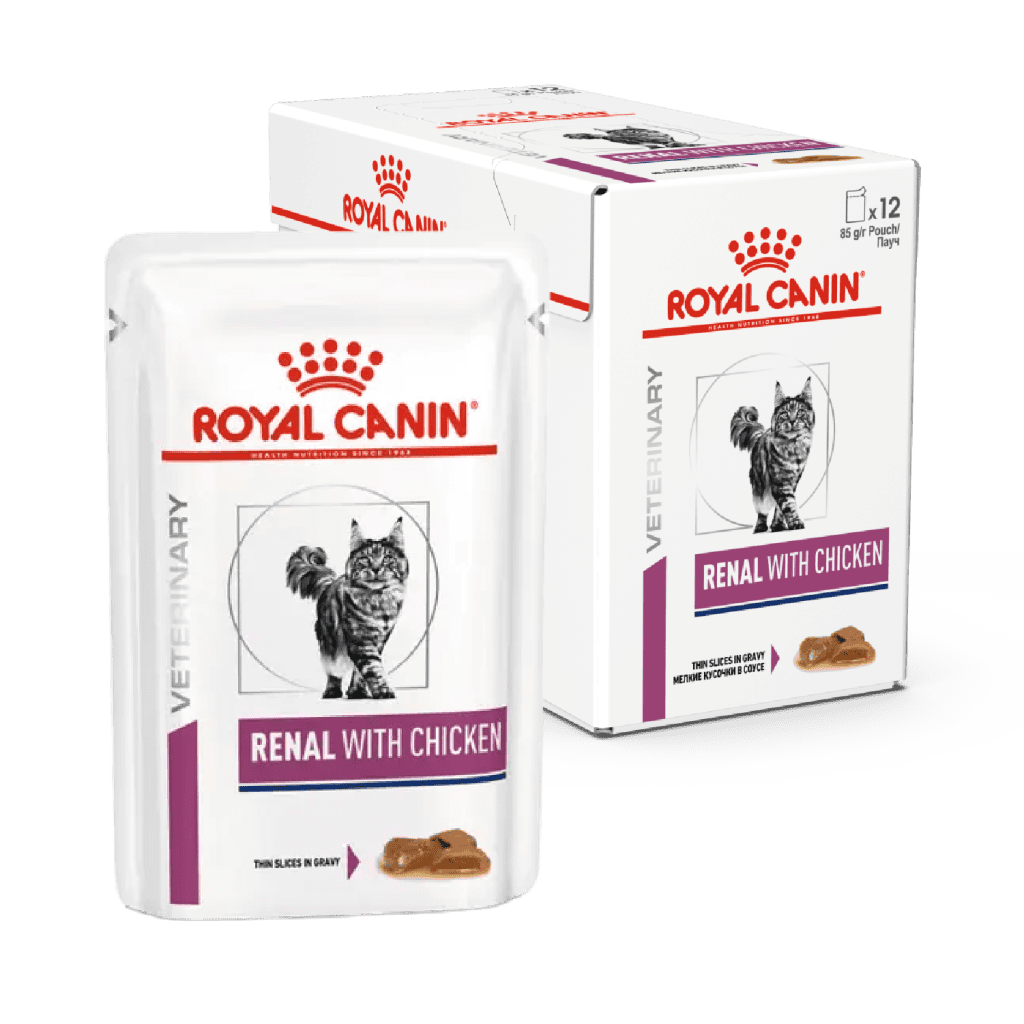 Cibo veterinario Royal Canin Renal al pollo per gatti