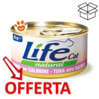 Offerta cibo umido gatto tonno salmone LifeCat