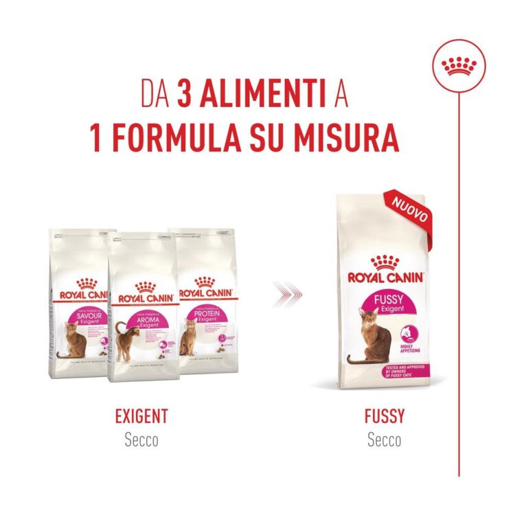 Royal Canin Fussy: formula da tre alimenti