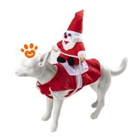 Leopet Dog Costume da Babbo Natale