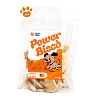 Power Biscò Dog Snack Deliziosi Biscotti per Cani al Gusto Mele e Carote