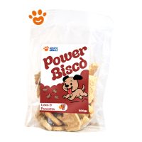 Power Biscò Dog Snack Deliziosi Biscotti per Cani al Gusto Uovo e Pancetta