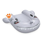 Gonfiabile a forma di squalo grigio per bambini