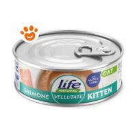 Cibo umido al salmone per gattini Life Natural