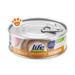 Cibo umido pollo per gatti senior Life Natural