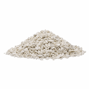 Pila di ghiaia bianca fine