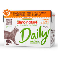 Almo Nature Cat Daily Grain Free Tetra Recart Mousse con Tacchino