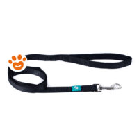 Leopet Dog Guinzaglio da Addestramento in Nylon Nero