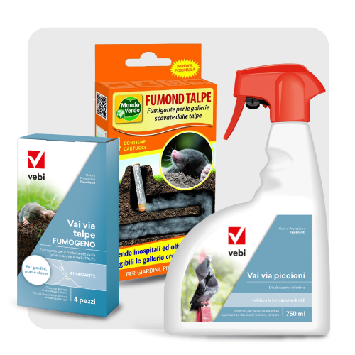 Prodotti repellenti per talpe e piccioni