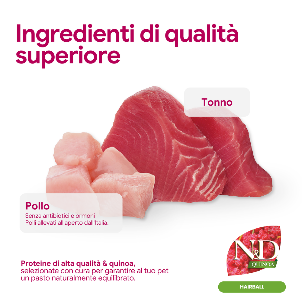 Tonno e pollo freschi per alimento naturale per animali