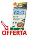Snack cremoso per gatti VetLife Obesity in offerta