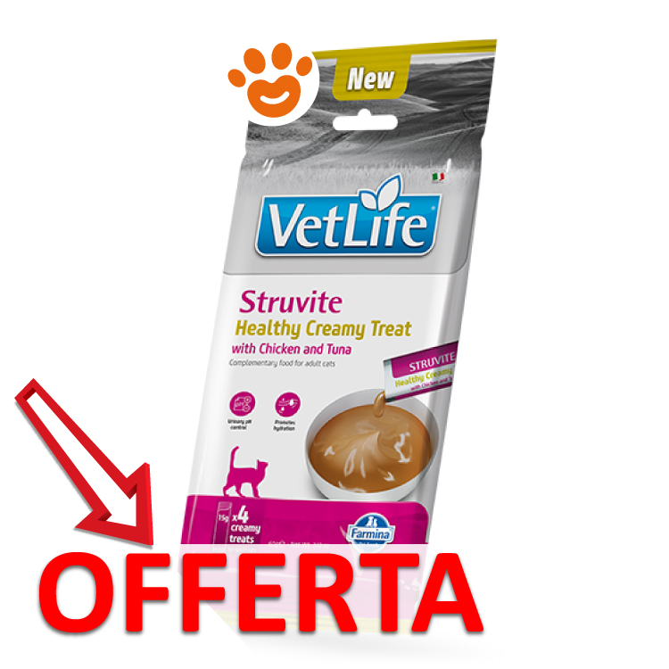 Snack cremoso VetLife Struvite per gatti offerta