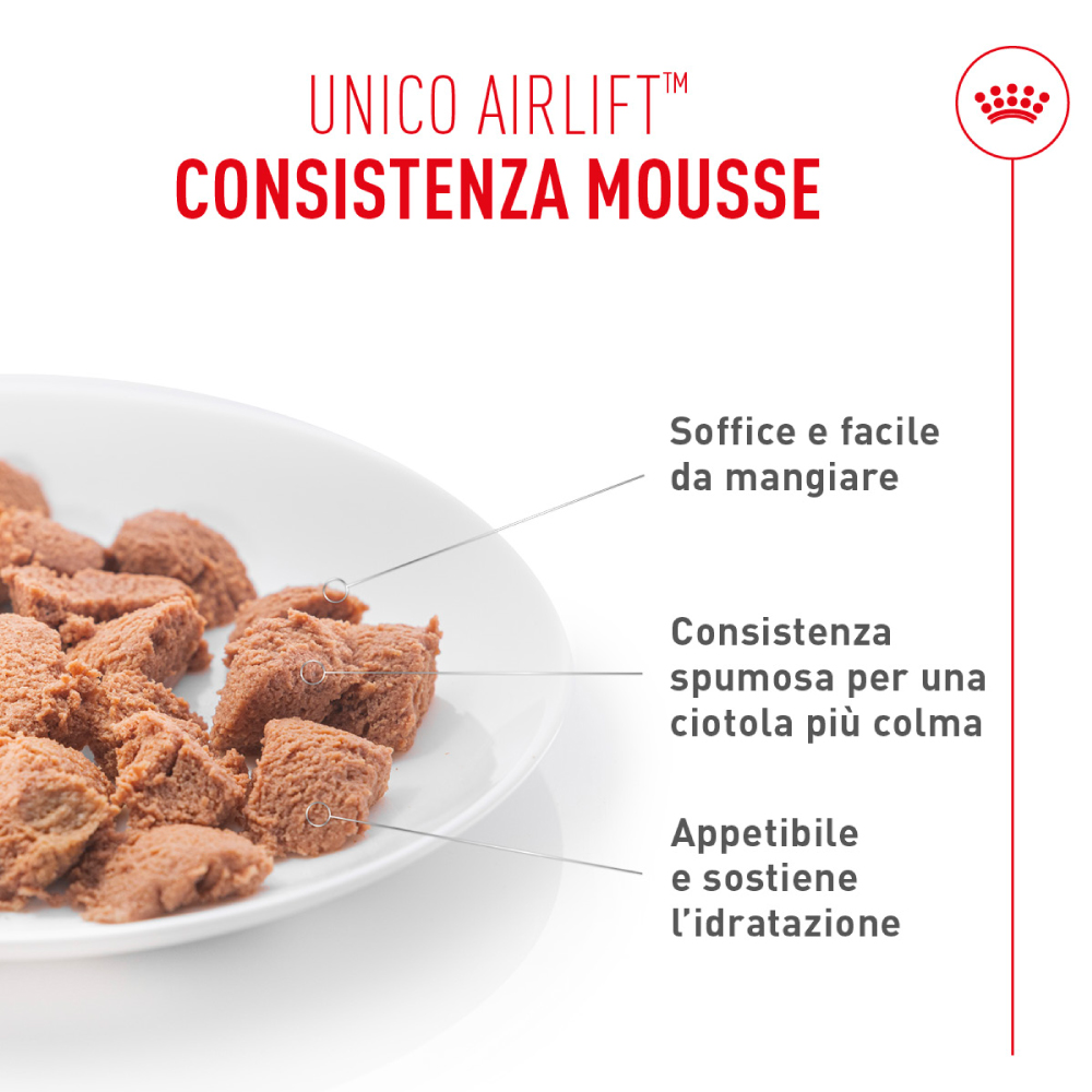 Cibo umido per gatti consistenza mousse