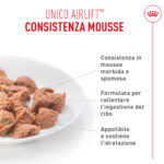 Cibo per animali consistenza mousse su piatto
