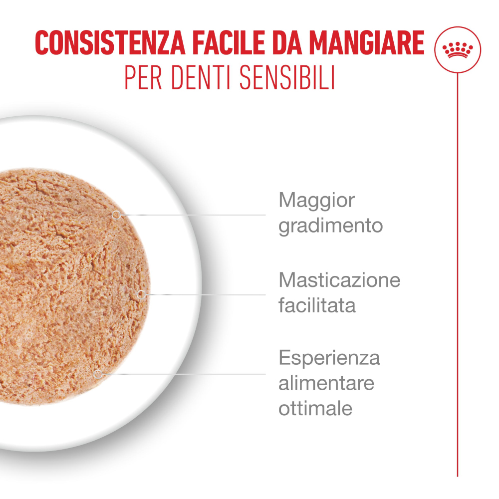 Alimento morbido per denti sensibili