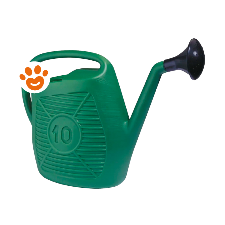 Annaffiatoio verde in plastica da 10 litri