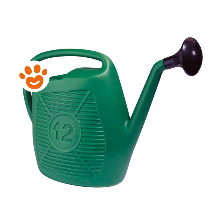 Annaffiatoio verde in plastica da 12 litri