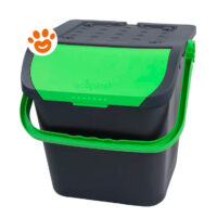 Contenitore compost nero e verde con manico