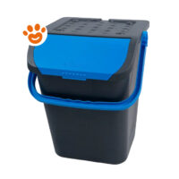 Contenitore ermetico per cibo animali nero e blu