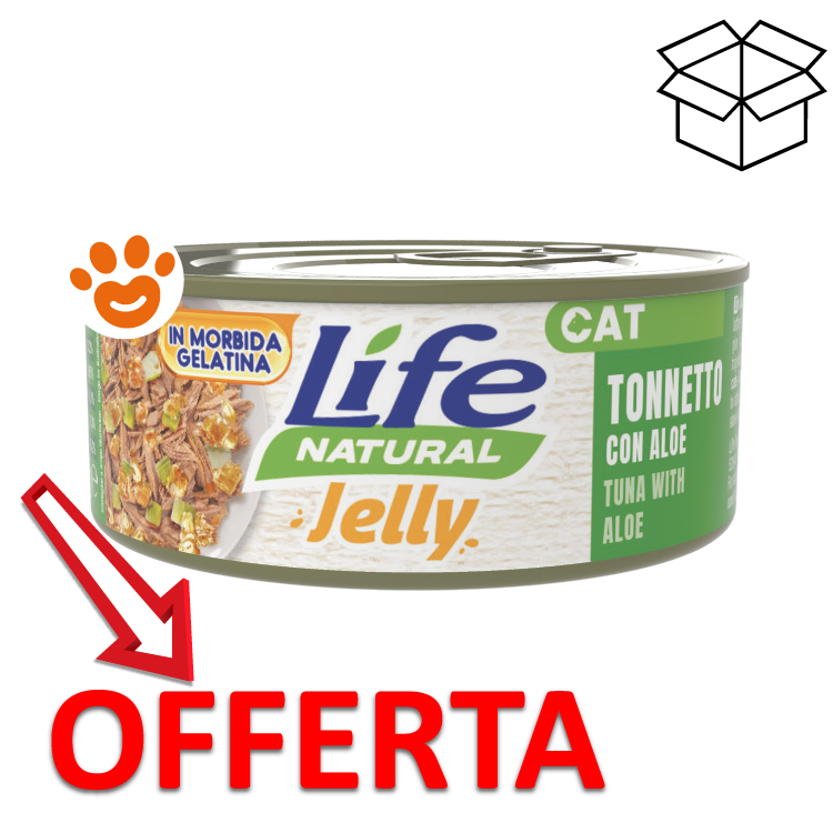 Scatoletta Life Natural Jelly tonnetto con aloe offerta