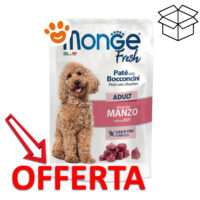Busta Monge Fresh paté manzo per cani adulti