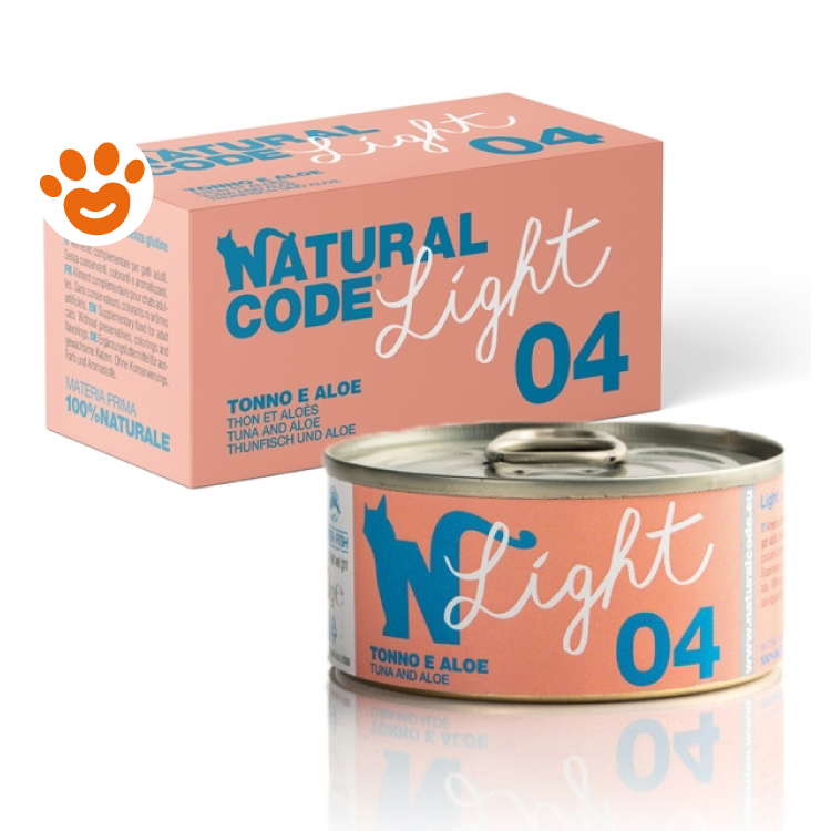 Scatola e lattina Natural Code Light tonno e aloe