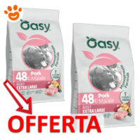 Sacchi crocchette Oasy maiale offerta