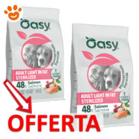 Due sacchi crocchette Oasy in offerta