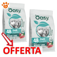 Sacchi crocchette Oasy Anatra in offerta