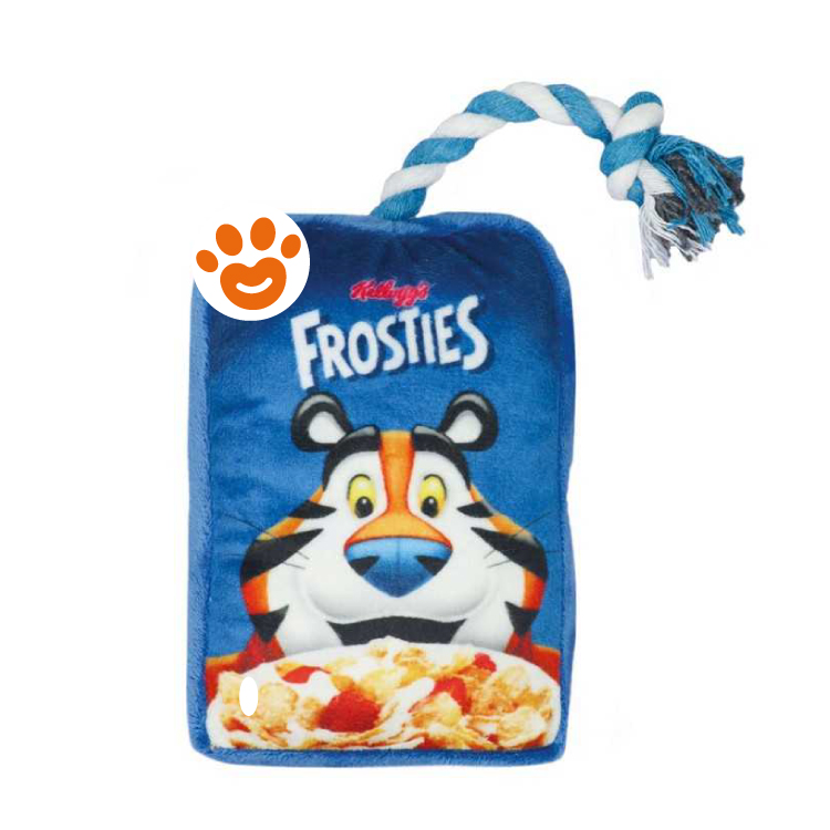 Gioco per cani a forma di confezione Frosties