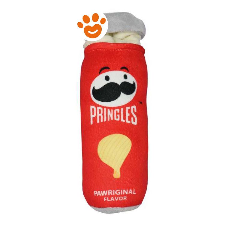 Gioco per cani a forma di lattina Pringles