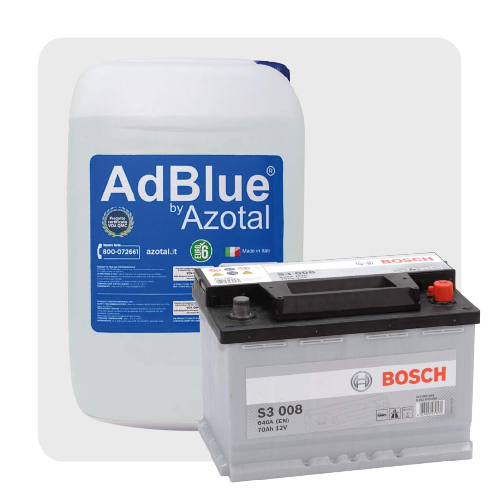 Tanica AdBlue e batteria auto Bosch
