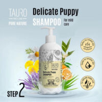 Flacone shampoo delicato per cuccioli con erbe