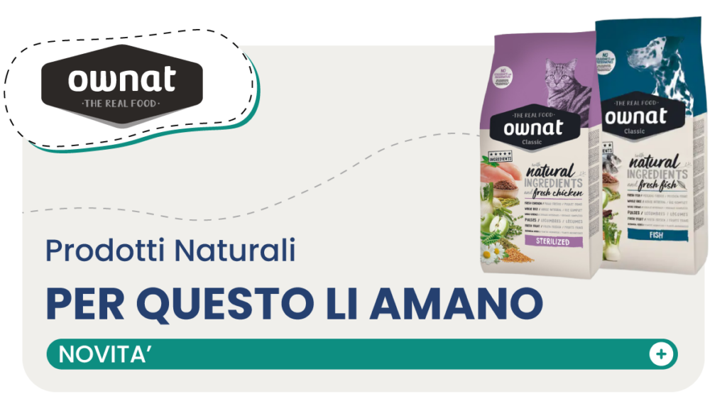 Sacchetti di cibo naturale Ownat per animali