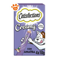 Confezione Catisfactions Creamy con anatra per gatti