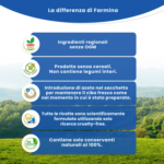 Infografica differenza Farmina con vantaggi prodotto