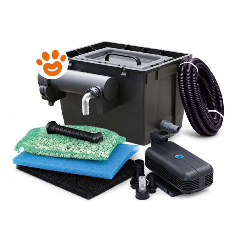 Kit filtro per laghetto con pompa e spugne
