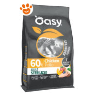 Sacco crocchette gatto Oasy pollo sterilizzato