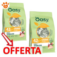 Offerta crocchette Oasy gatto sterilizzato pollo