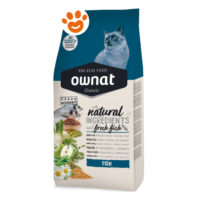 Sacco crocchette gatto Ownat Classic al pesce